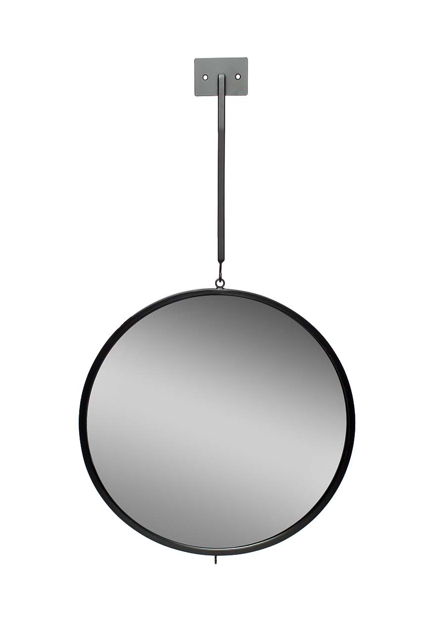 19-OA-6003BL Зеркало с планкой одинарное диам.40см_s2 1
