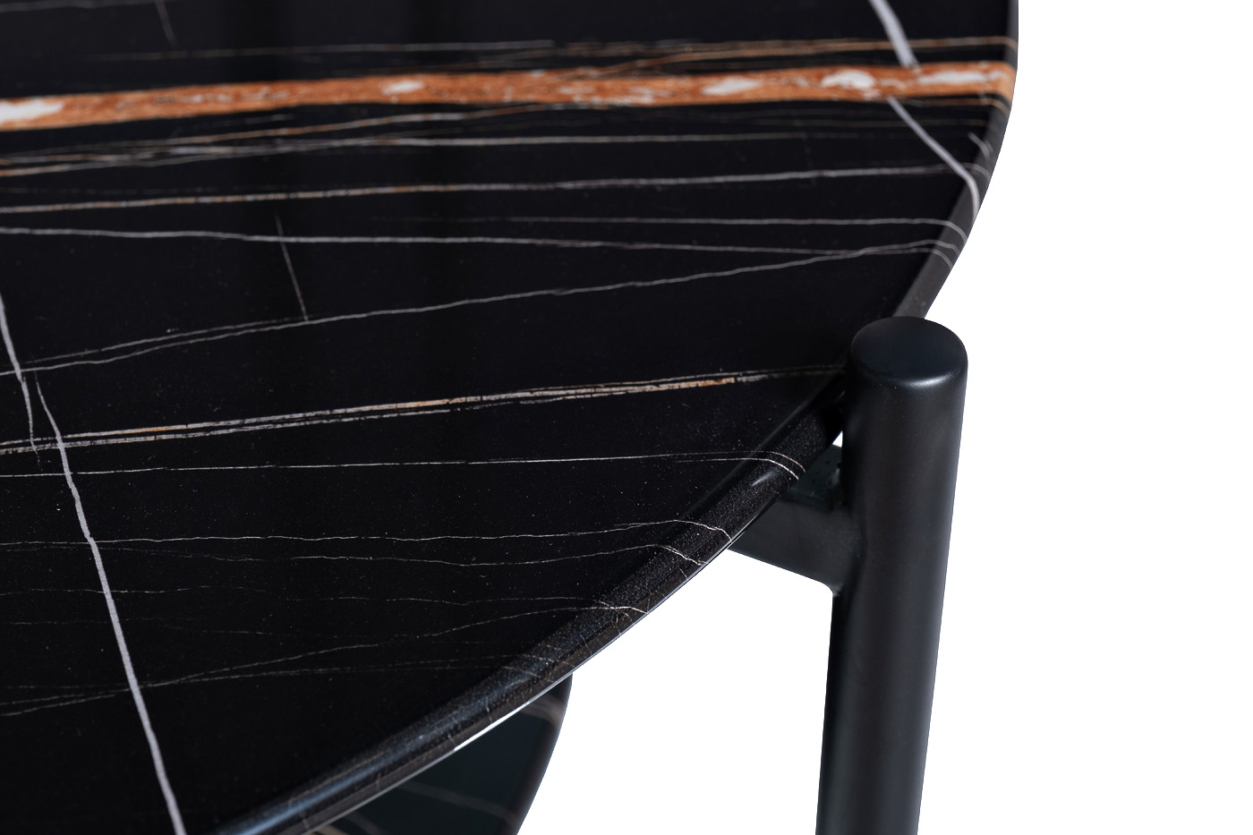 30B-872 BL Стол журнальный d80*45 с полкой, черный_s2 4