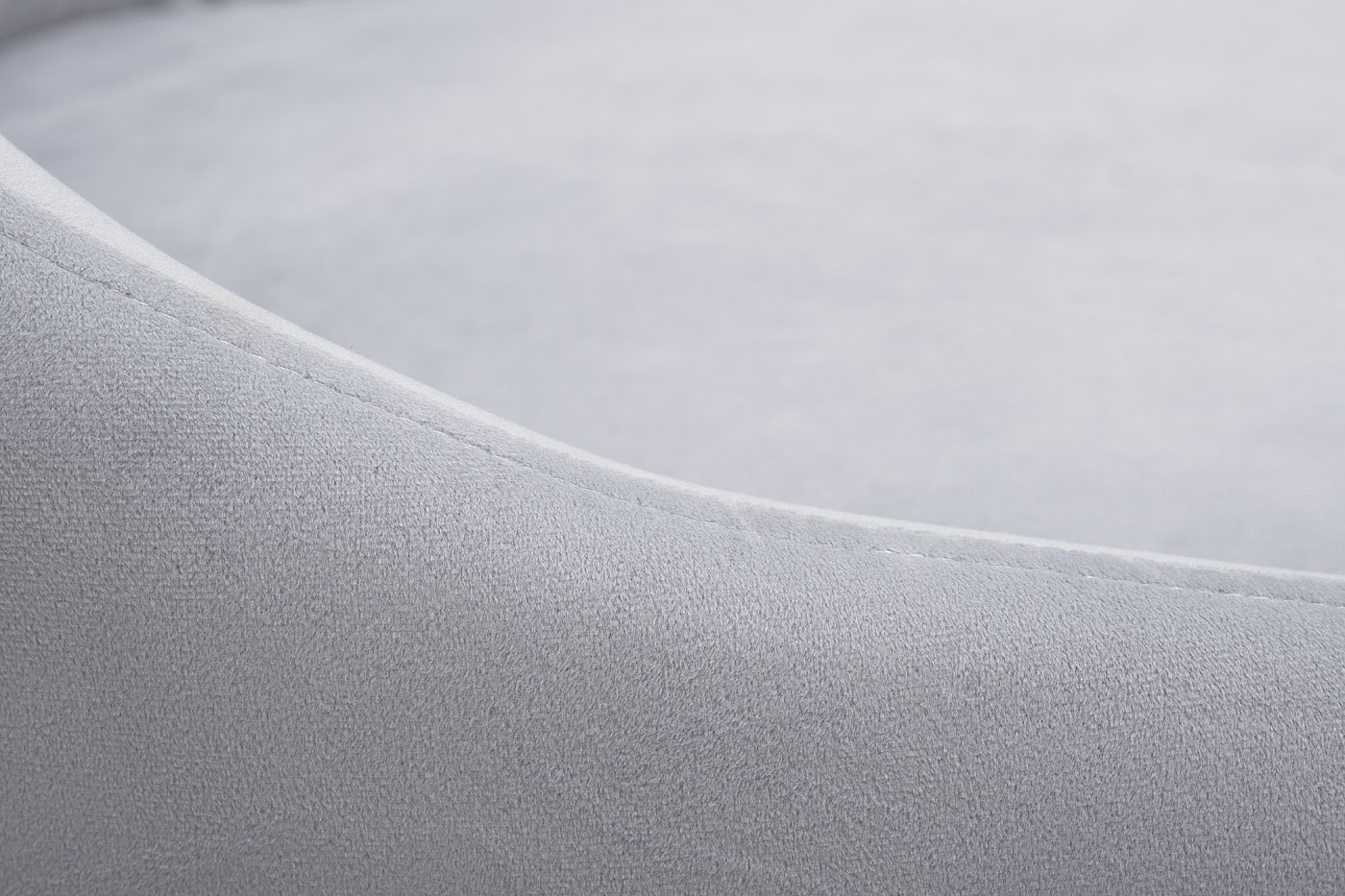 30C-1185 SER Стул велюр светло-серый 55*62*94см, ножки хром_s2 3