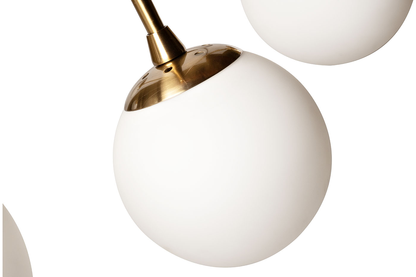 92EL-YG20082-8P Лампа потолочная латунь,стекло молоч.d.80*h.51см_s2 2