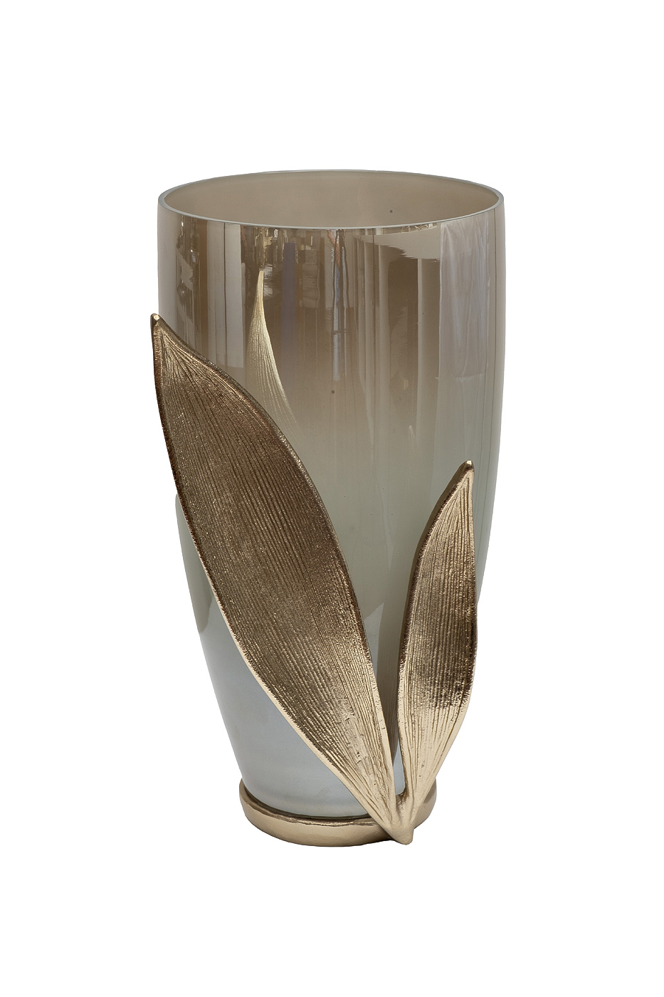 69-22754 Ваза декор.стеклянная «Flora» 24*22,5*37,8см_s2 1