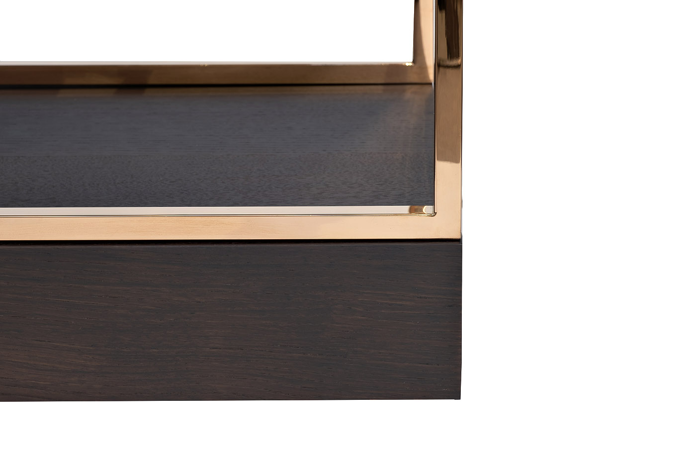 77IP-SH1003 Стеллаж-полусфера роз.золото/темн.шпон 120*45*230см_s2 4