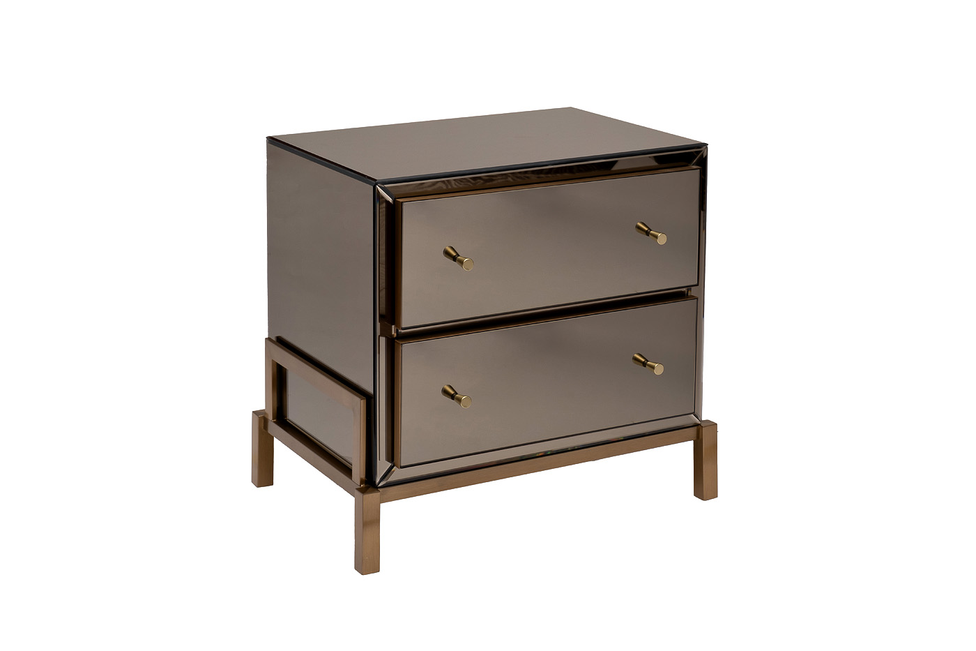 KFG170 Тумба зеркальная 2 ящика 65*45*62см_s2 2