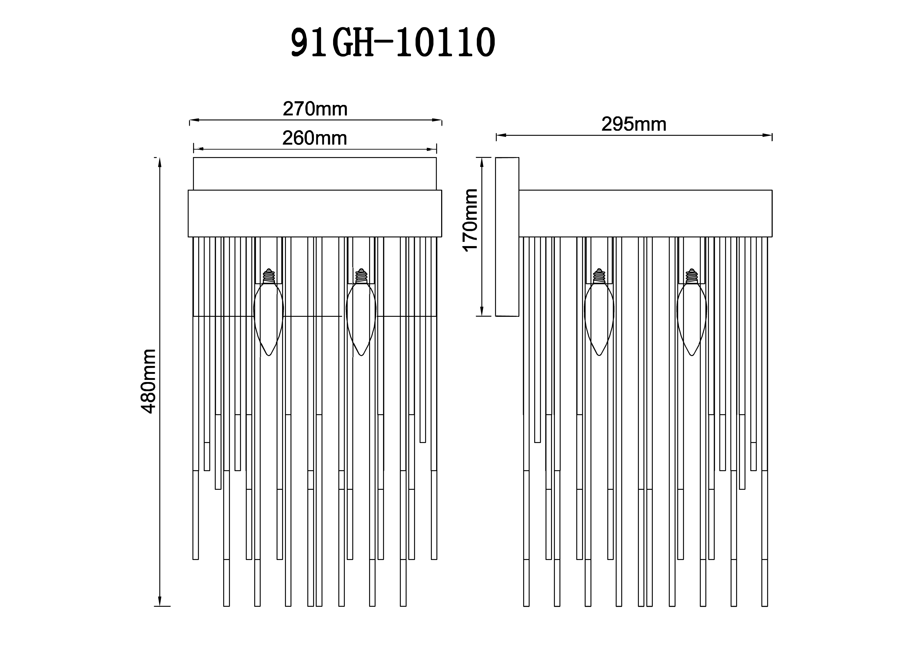 91GH-10110 Бра, латунь  27*29,5*h.48см_s2 4