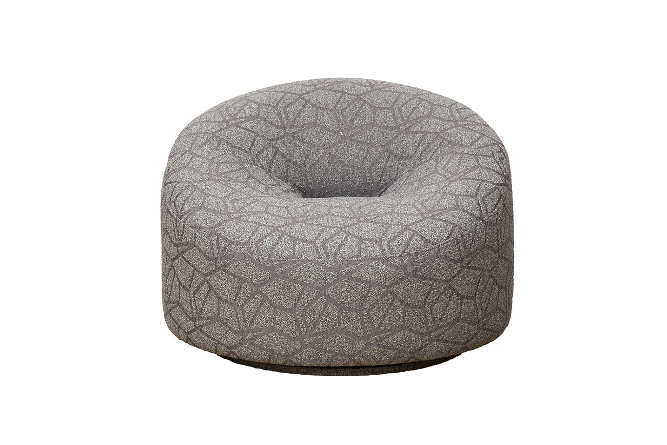 Кресло поворотное LUNA букле серый Buta5403-SER 98*90*69см_s2 1