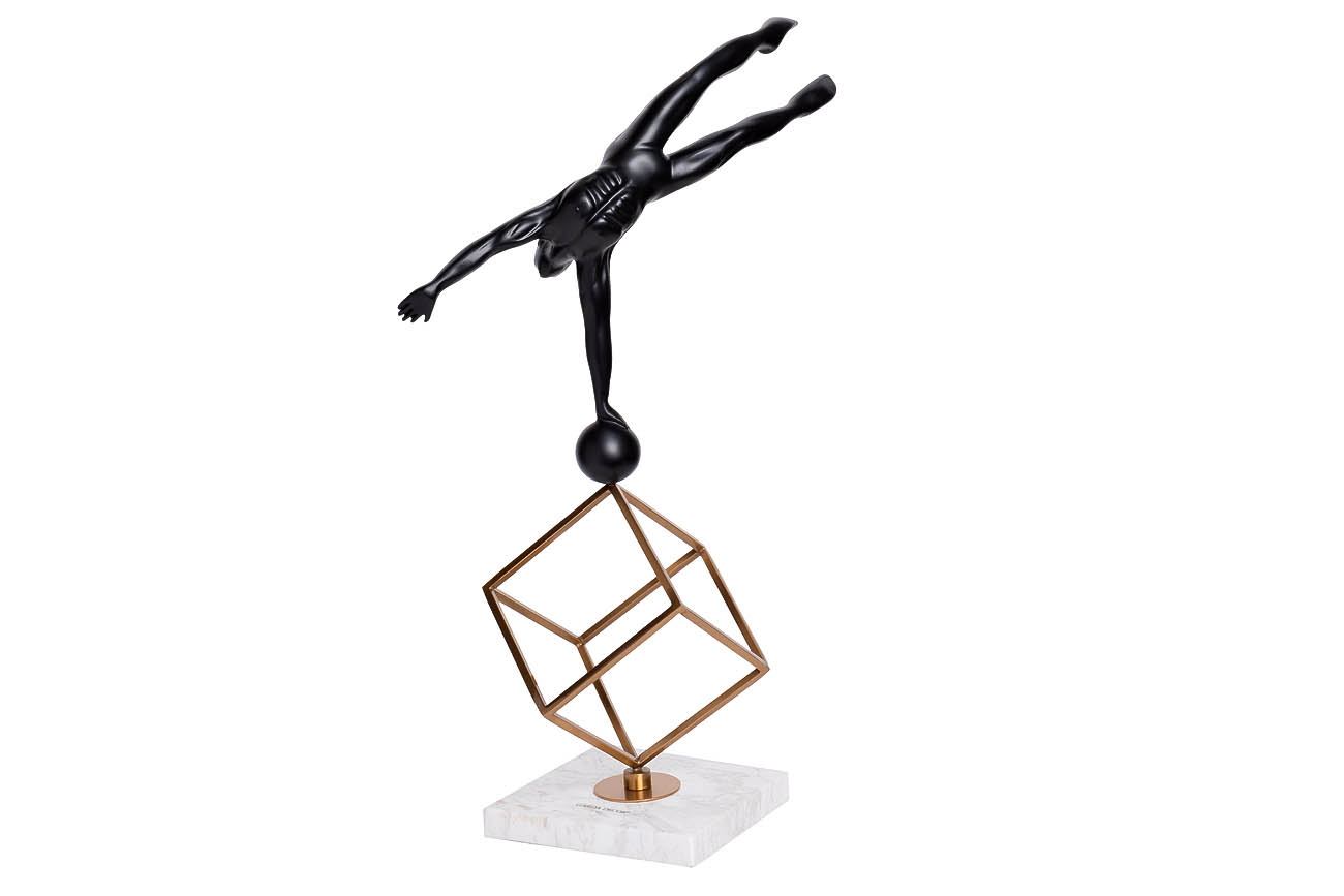 55RD2863 Статуэтка «Гимнаст на кубе-1» 27*51см_s2 1