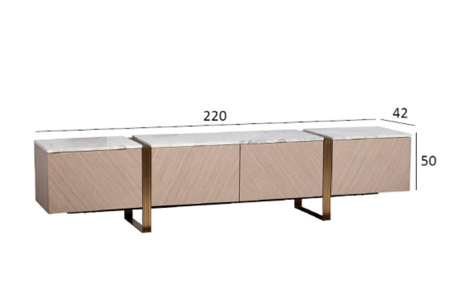 58DB-23185 Тумба под телевизор 220*42*50см_s2 7