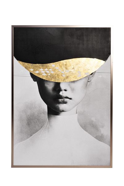 89VOR-ZATMENIE-1 Холст «Затмение-1» 100х70 см, багет( латунь),поталь_s2 1