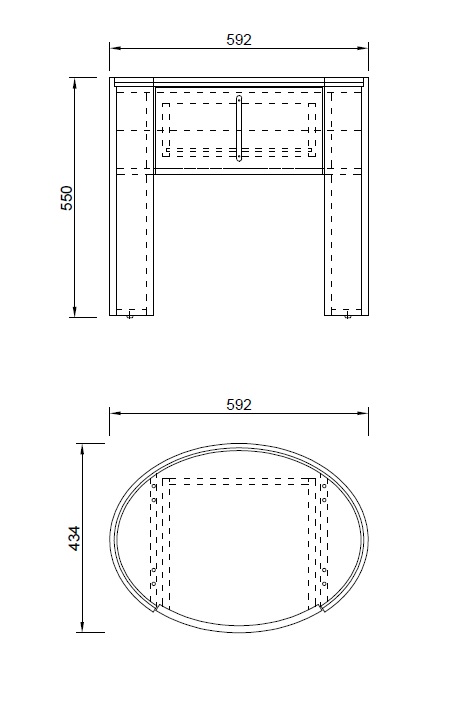 77IP-30300 Тумбочка 1 ящик темный шпон 59*42*55см_s2 7
