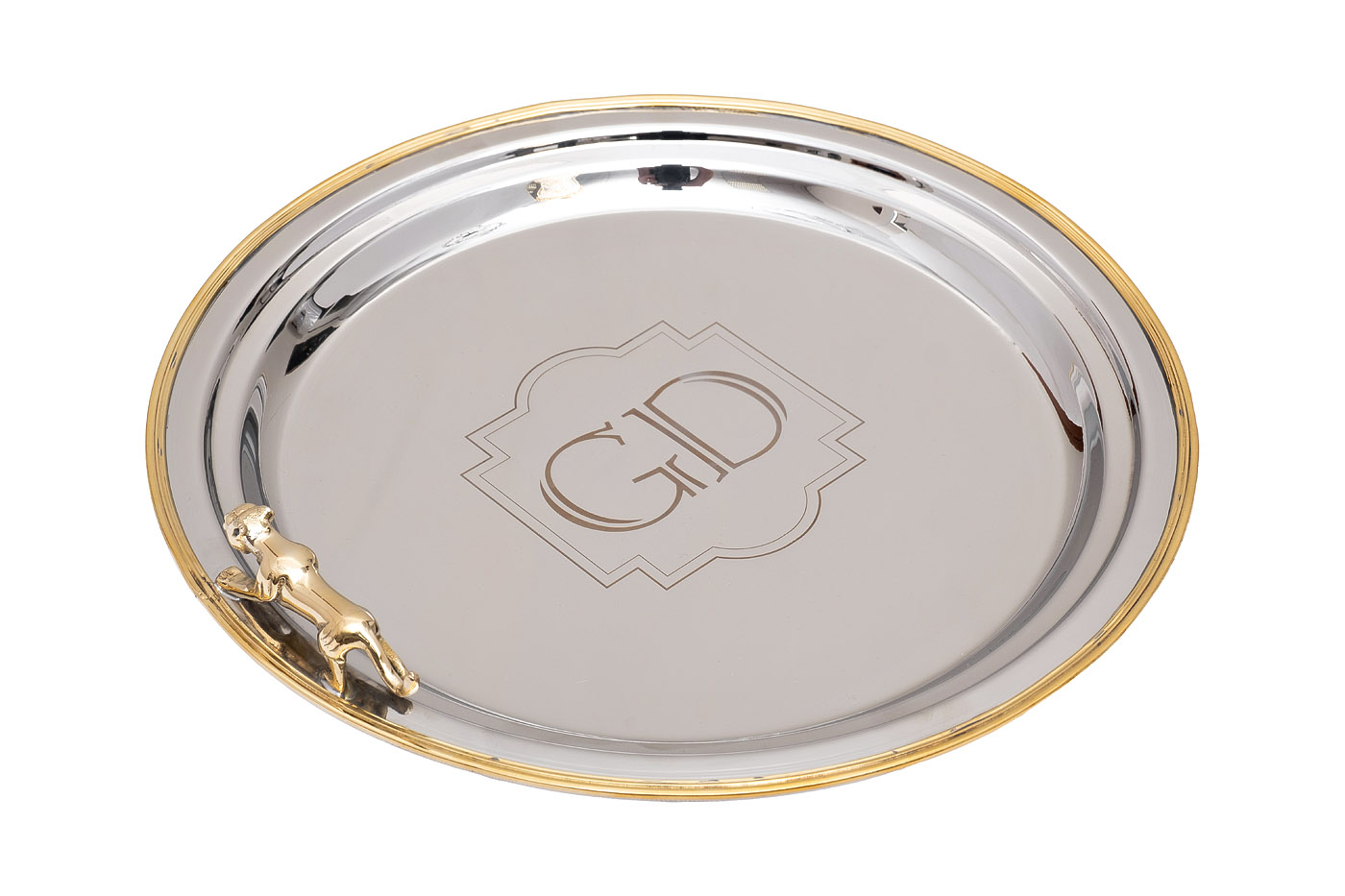 95IM-16520 Поднос круглый «Леопард» нерж.сталь d30см_s2 1