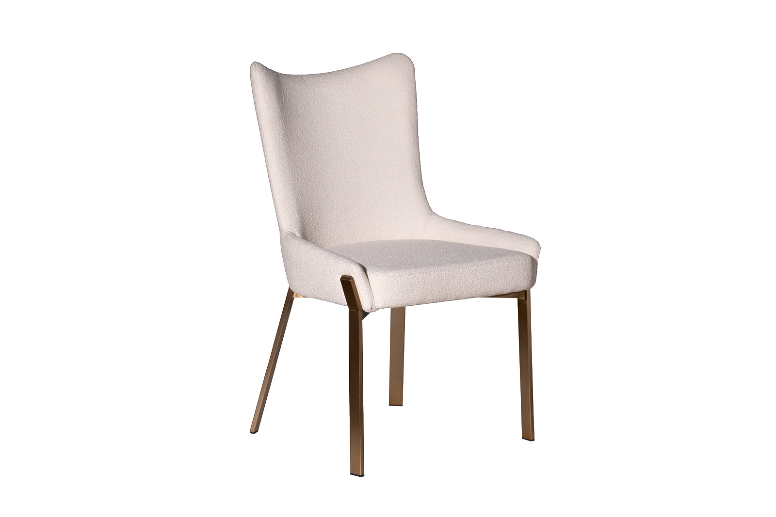 163YH-06275 Стул обеденный букле белый+бронза 57*65*91см_s2 2