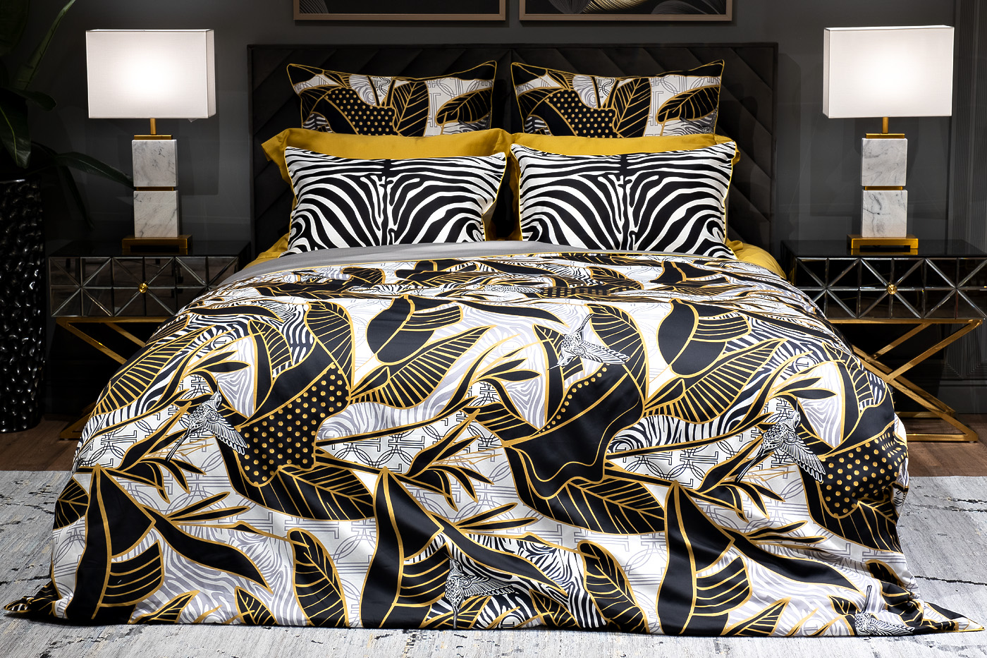 130HB-00011 Комплект наволочек Тропики 50*70 зебра/серый (2шт)_s2 3