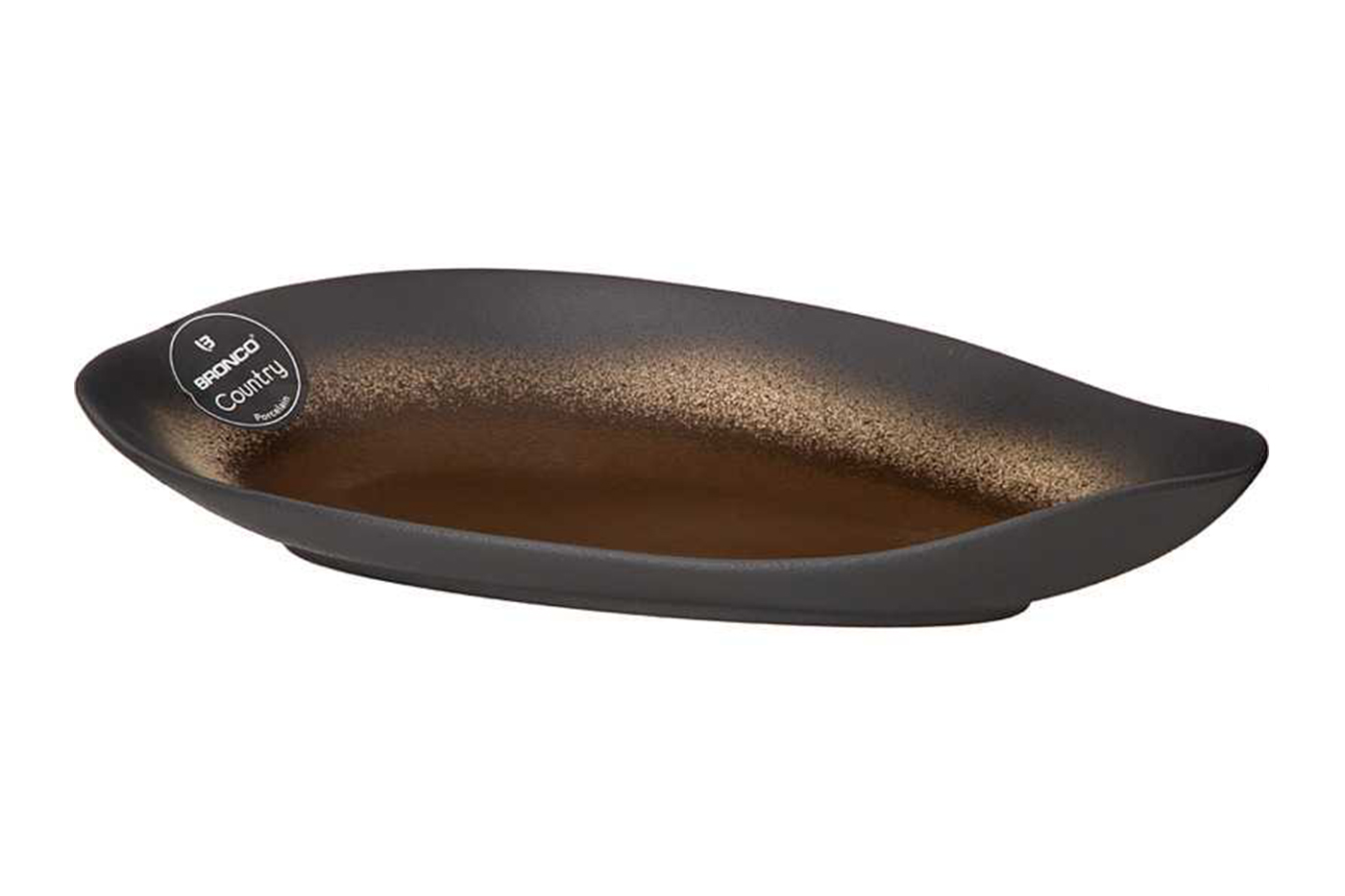 62-136 Блюдо «Country» коричневое 31*20*6 см_s2 1