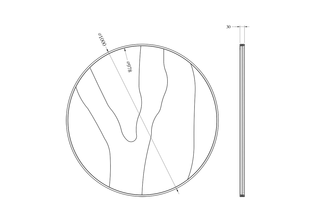 KFG208 Зеркало круглое с рисунком d100*3см_s2 4