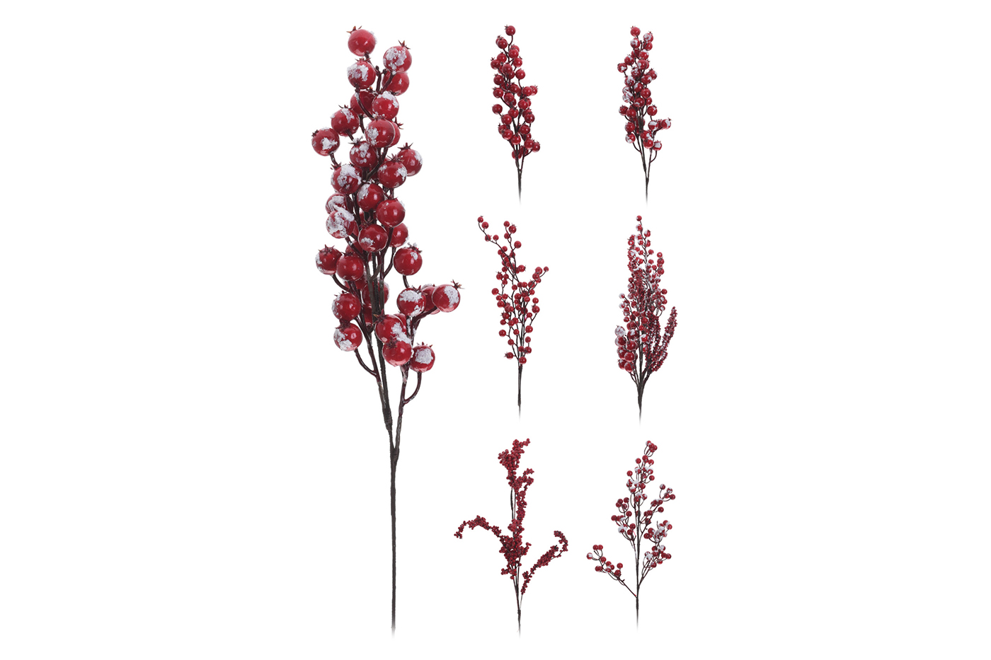 YZH000460 Ветка с ягодами 74см цвета ассорти (6)_s2 1