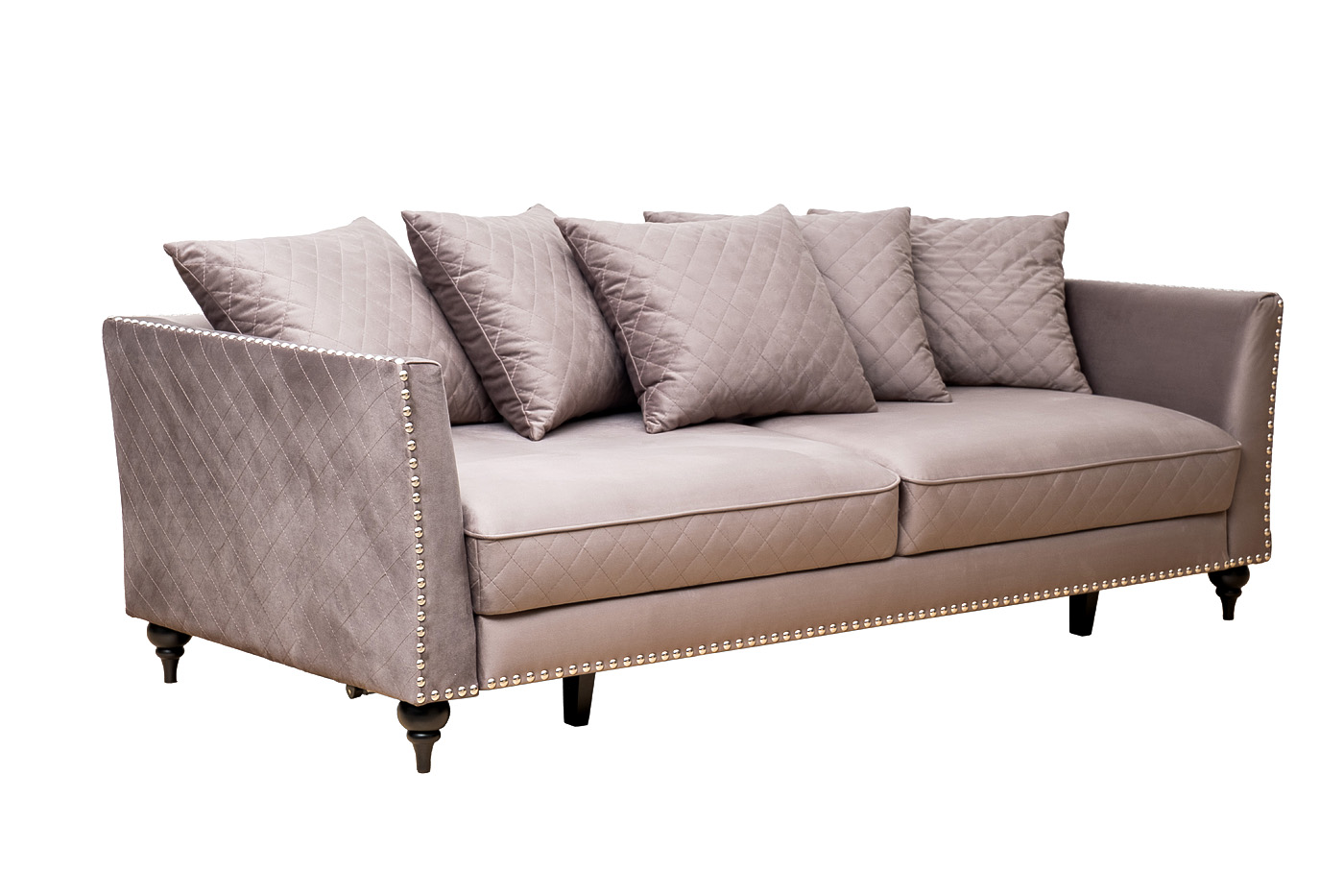 Диван Сорренто(Sorrento) 230M трехм. раскл.,велюр сер.Colt017 230*101*86_s2 2