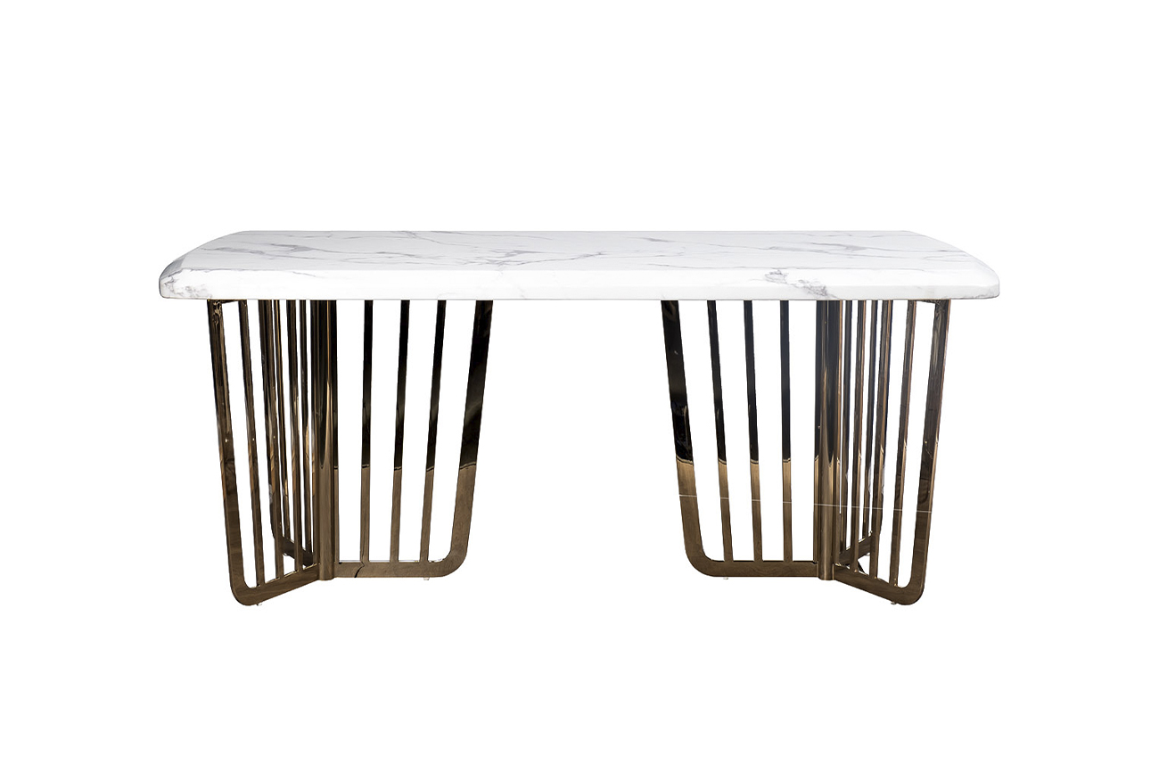 33FS-1800-STOL/OB-BEL Стол обеденный Pearl White 180*90*76.2см_s2 1