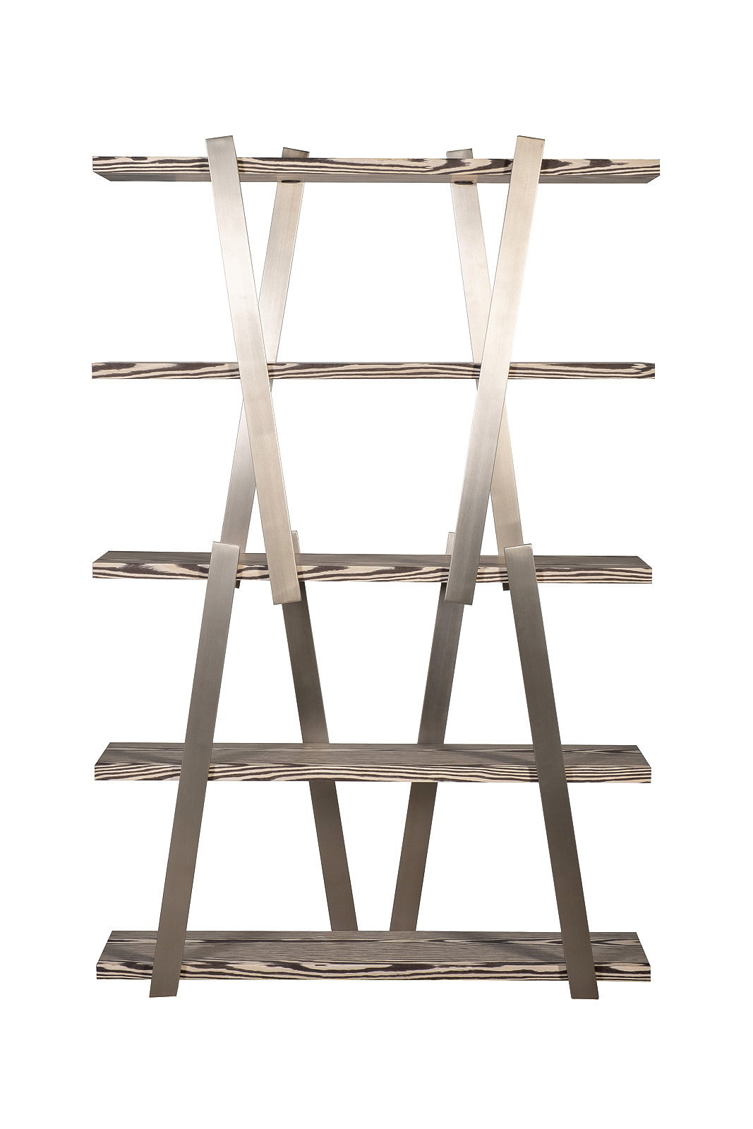 58DB-16000 Стеллаж Зебрано (Zebrano) 120*33,5*185,5см_s2 1