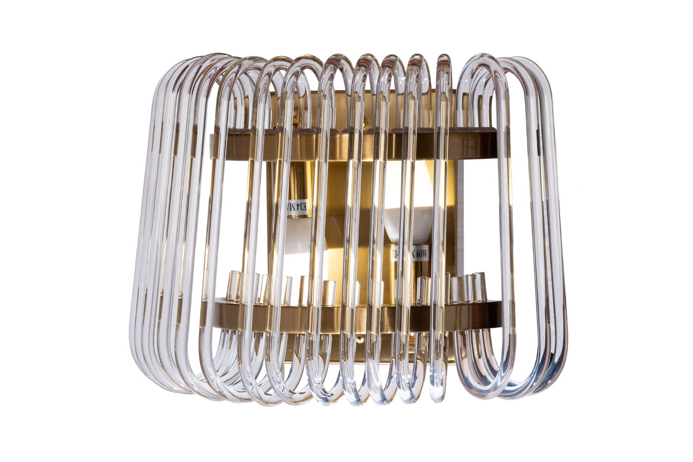 92EL-YG60833-2W  Бра латунь, стекло прозр. 30*h22см_s2 1