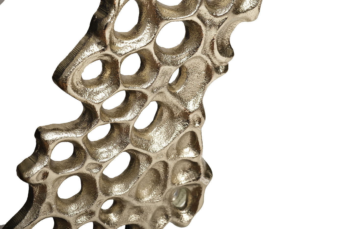 69-218455 Зеркало «Соты» рама металлич. цвет зол. d.89,5*2.5см_s2 2