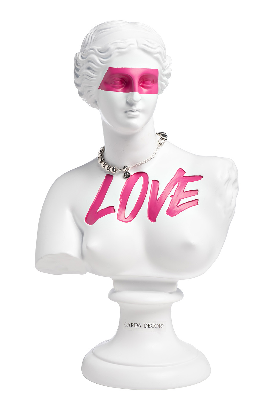 D3522 Статуэтка «Античный бюст» женский белый 21*15*h.35см_s2 1