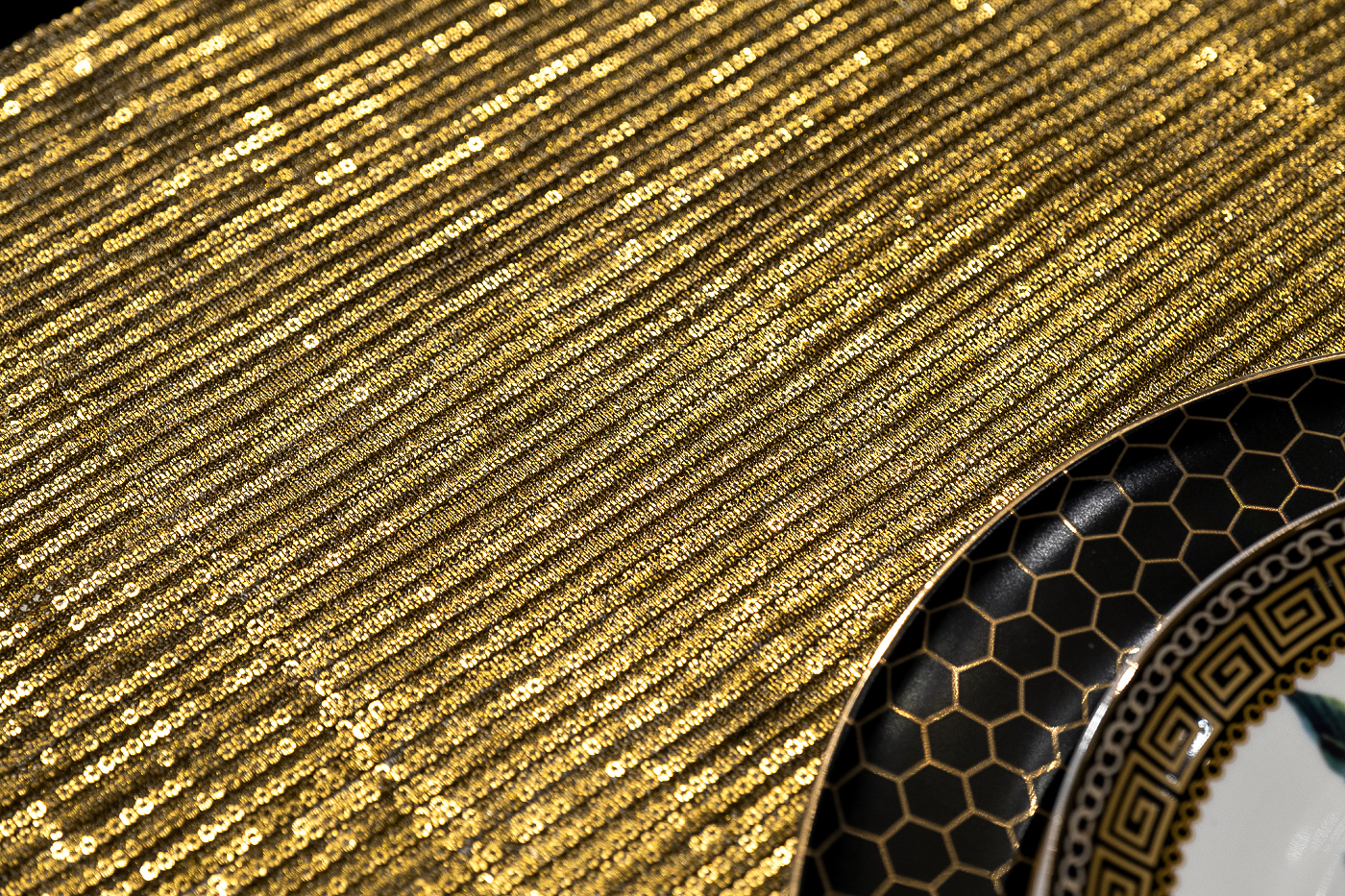 70SW-13602 Текстильная подставка Аурум золотая 30*45см_s2 3