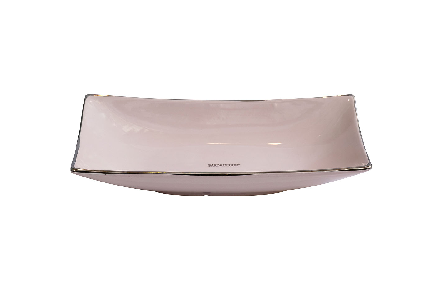 18H3049-ROS  Блюдо декоративное розовое 30*15*6см_s2 1