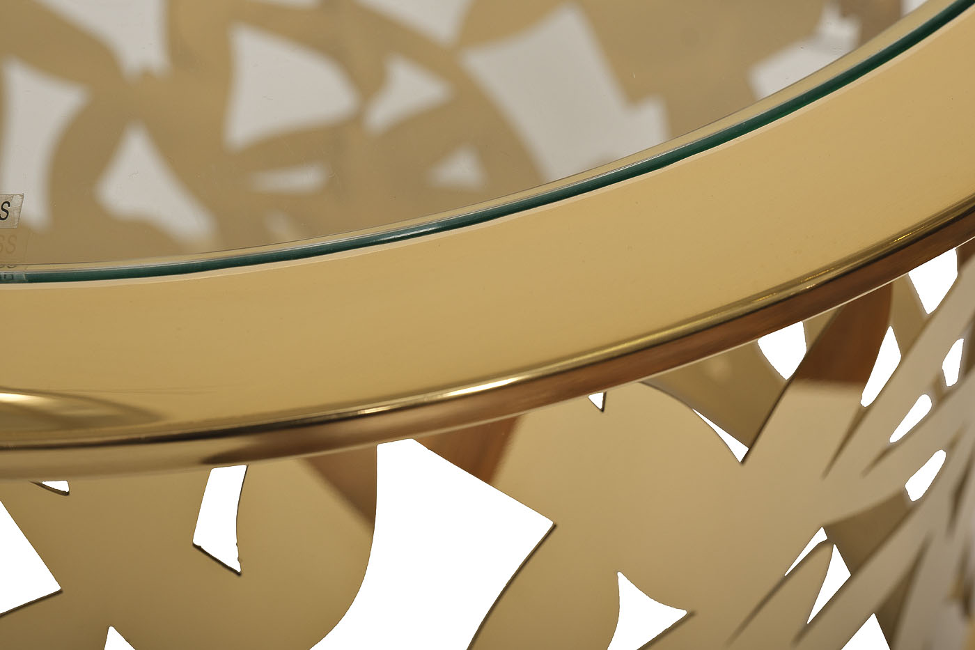 GY-ET8158GOLD Стол журнальный стекло прозр/золото d58*50см_s2 2