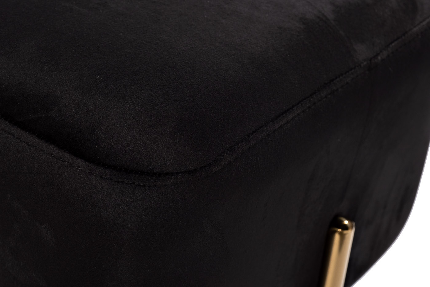 76AR-732BAN-CHERN Банкетка велюр черный/золото 42*42*44см_s2 3