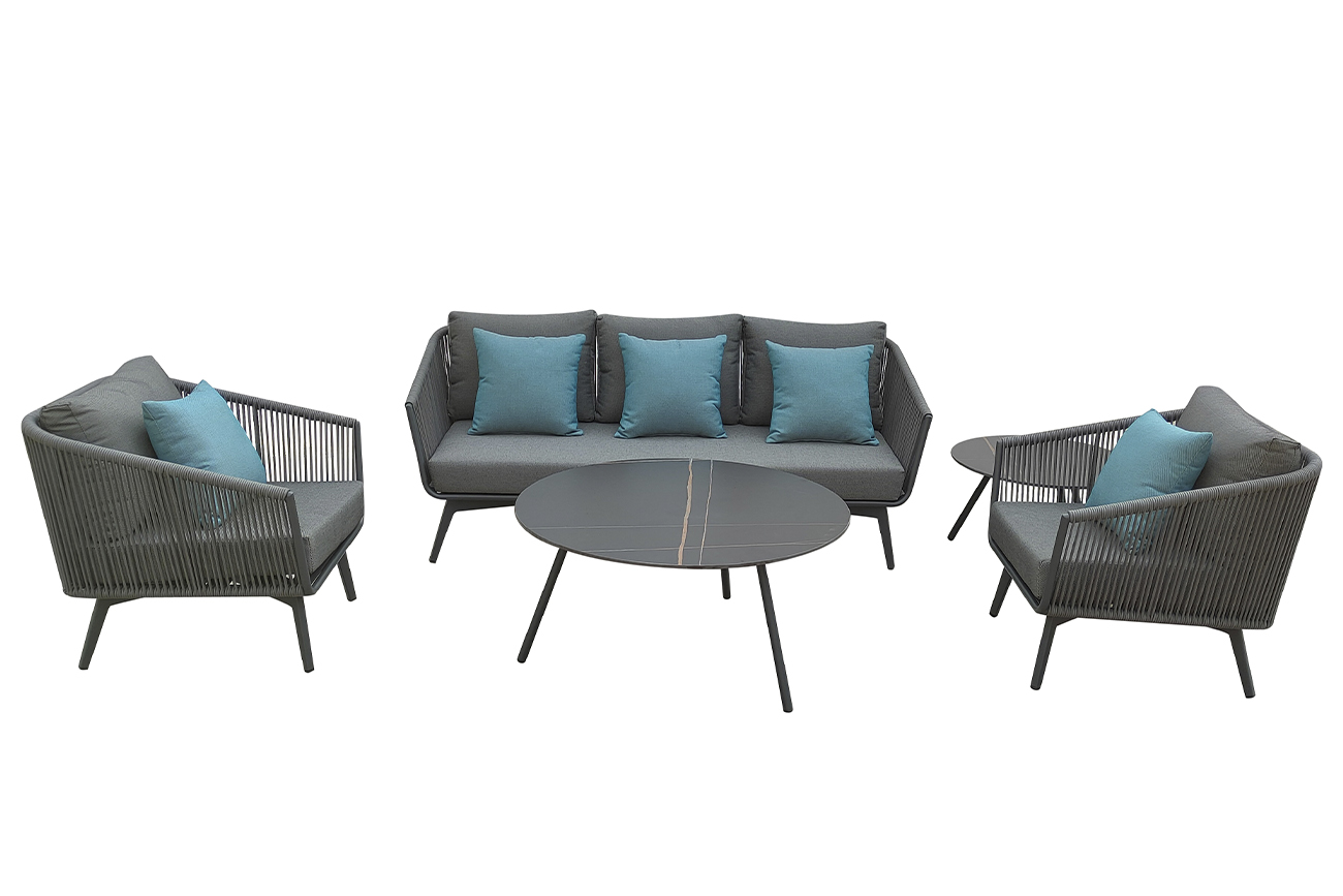 129KN-01440 Стол кофейный «EMBRACE» уличный черный d68*48см_s2 3