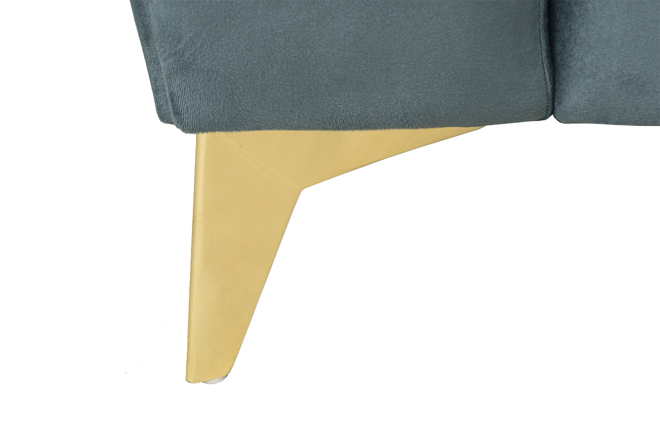 Кресло Аннет(Annette) велюр бирюзовый Colt1004 130*100*92см_s2 6