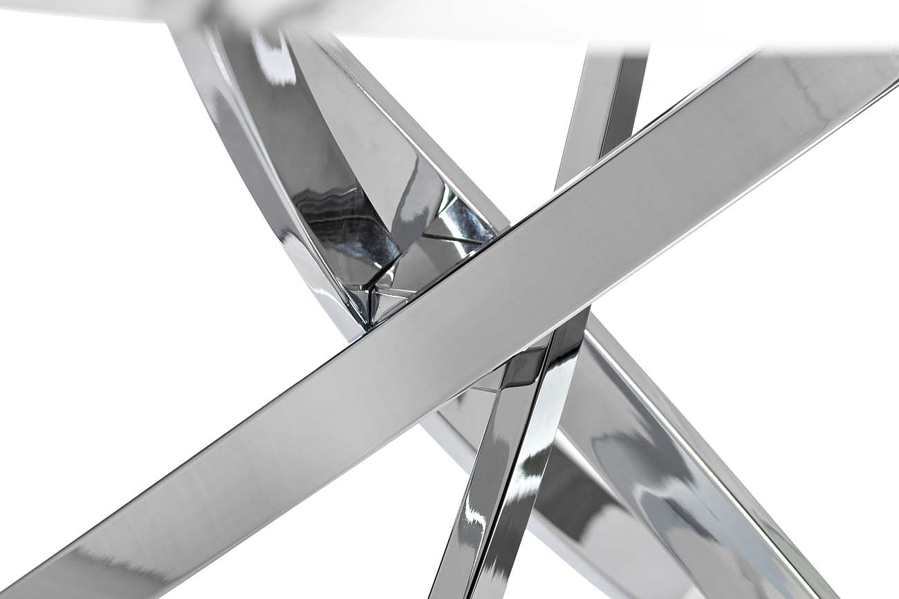 30F-911 Стол обеденный круглый d120*76см ножки хром_s2 3