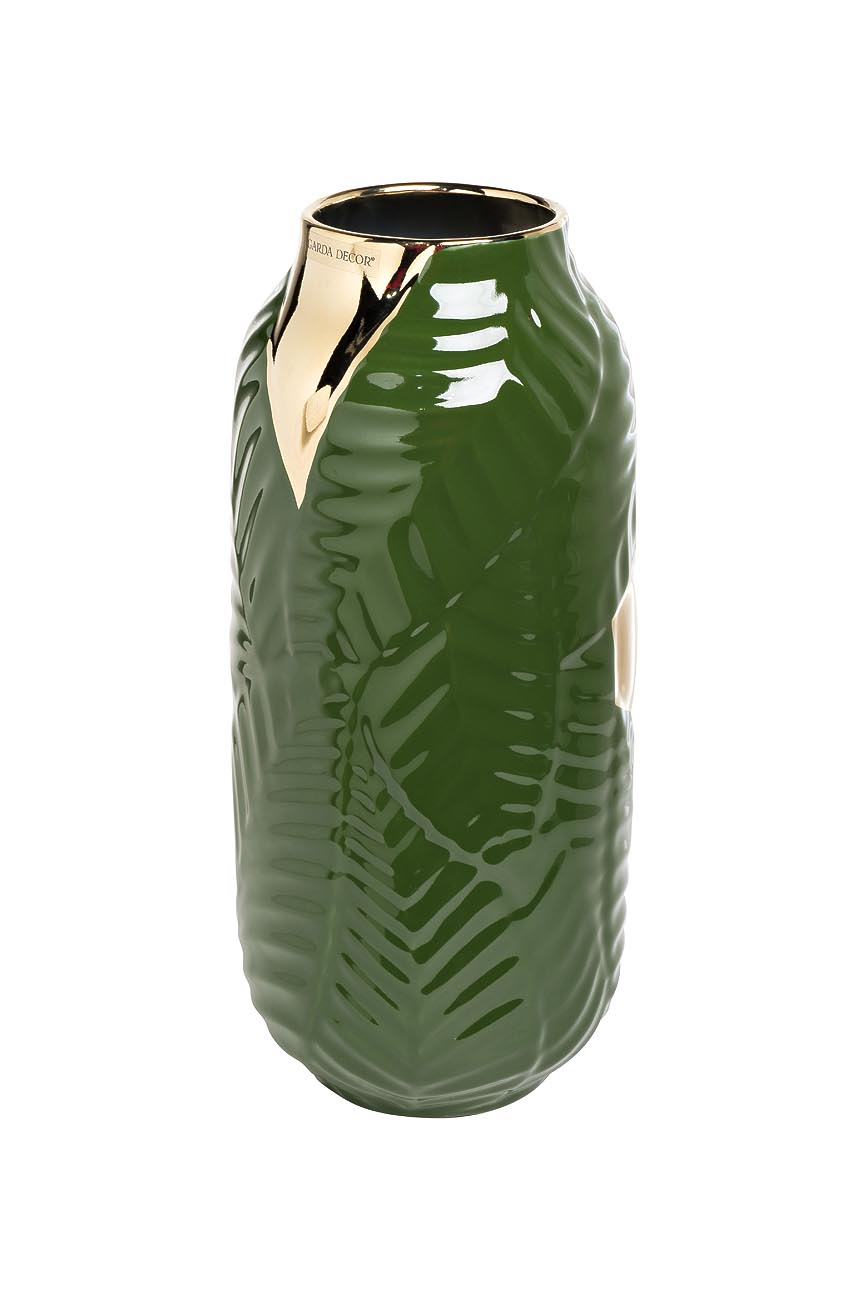 55RV3749L Ваза керамическая зеленая d17*36см_s2 1