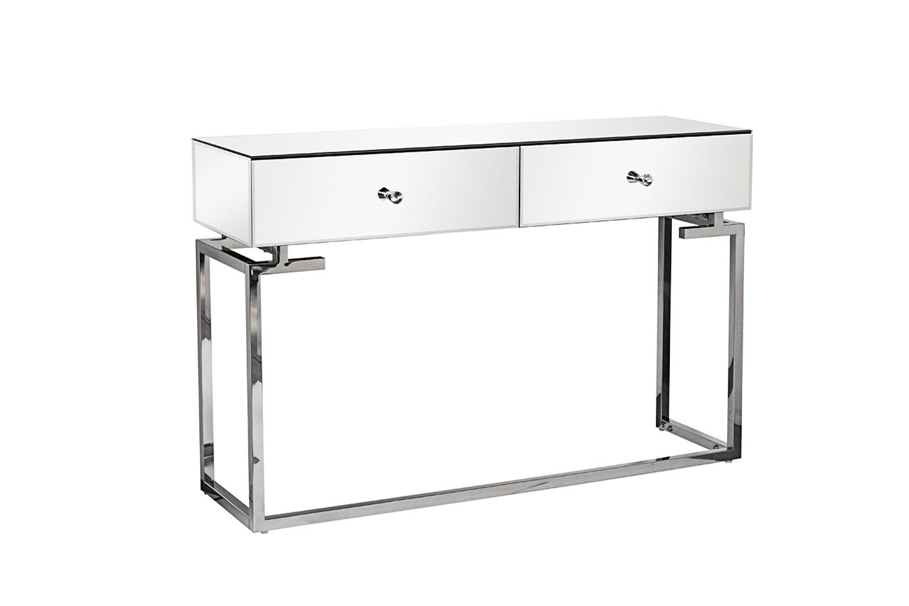 KFG075 Консоль зеркальная с двумя ящиками 120*35*77см_s2 2