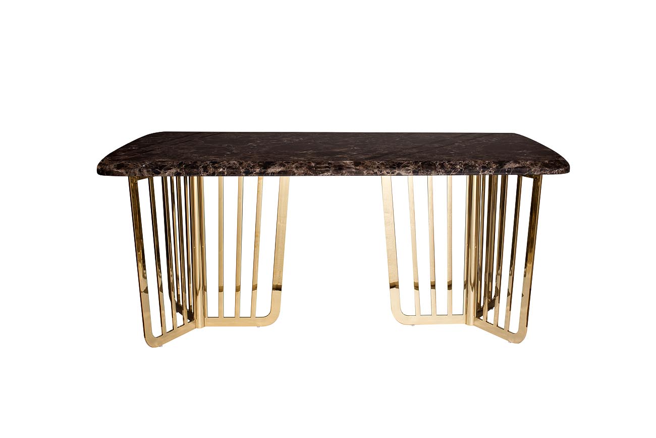 33FS-1800-STOL/OB-PG Стол обеденный Темный Император (Dark Emperador) 180*90*76,2 см_s2 1