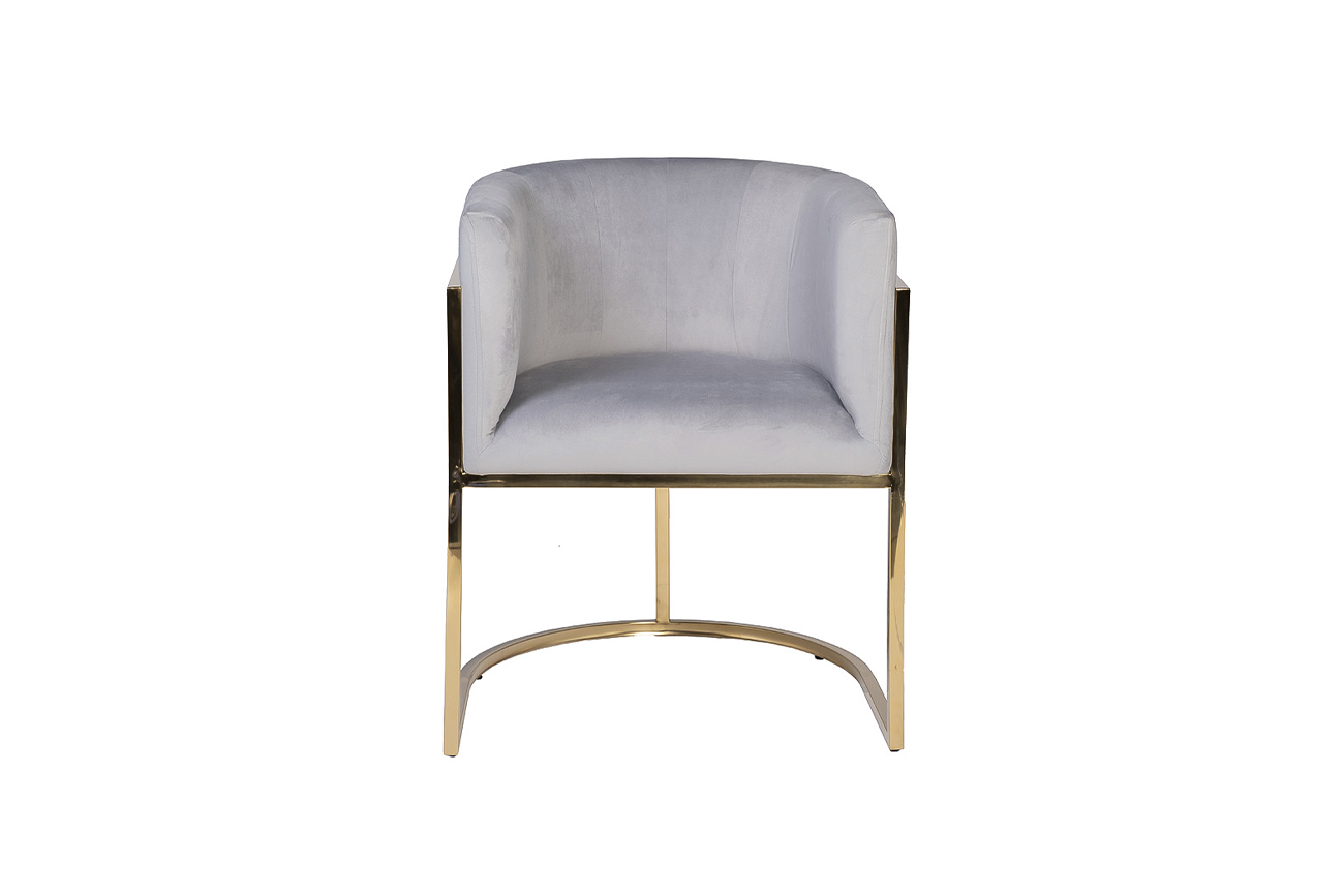 30C-DX-2010-1 LBG Кресло велюр серо-голубой 54*56*72см_s2 1