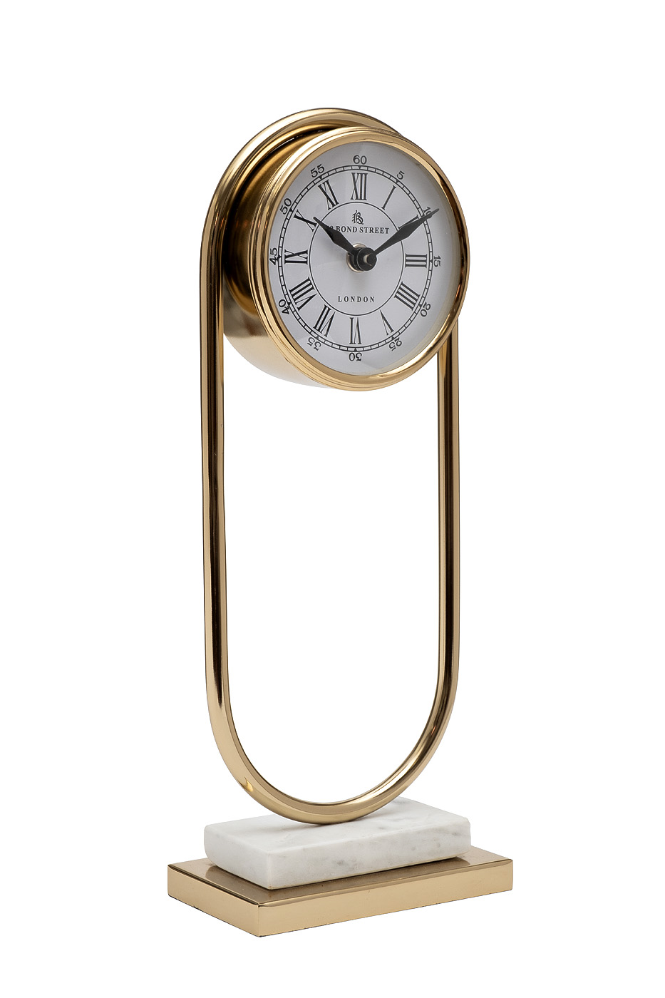 79MAL-5852-36 Часы настольные с мраморным основанием h36см_s2 2