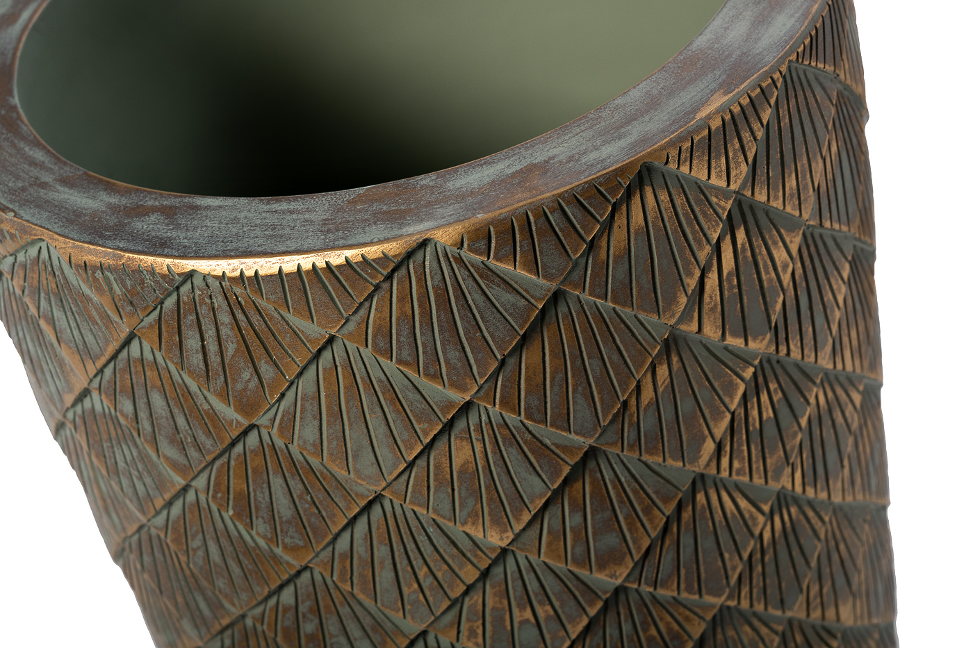 ZS1980-26 Кашпо c золотым орнаментом d32*67см_s2 2