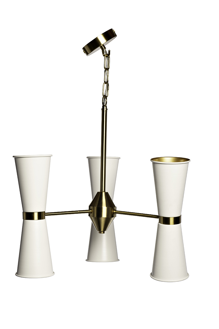 92EL-YG02125-3P Люстра потолочная латунь/матовый бел. d50*h.80см_s2 1