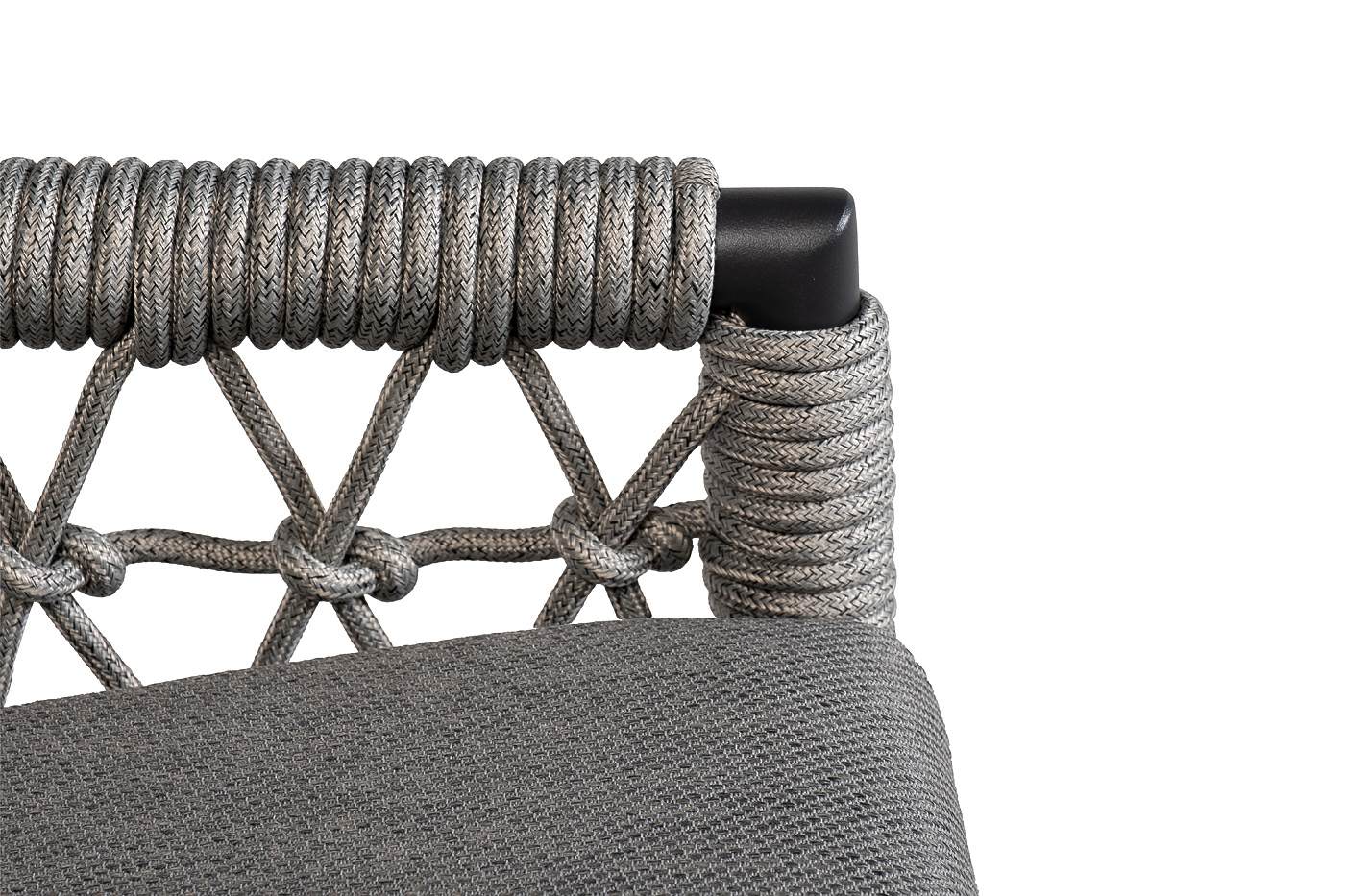 39AR-00628 Кресло «Марра» темно-серое 80*80*85,5см, оплетка«сеть»_s2 4