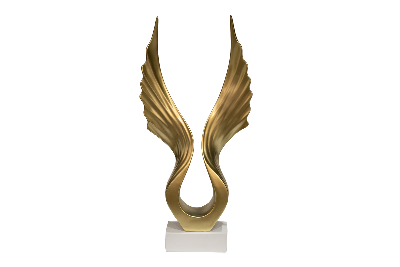 D4321 Статуэтка «Абстракция» золотая 21*7,5*h 43,5см_s2 1
