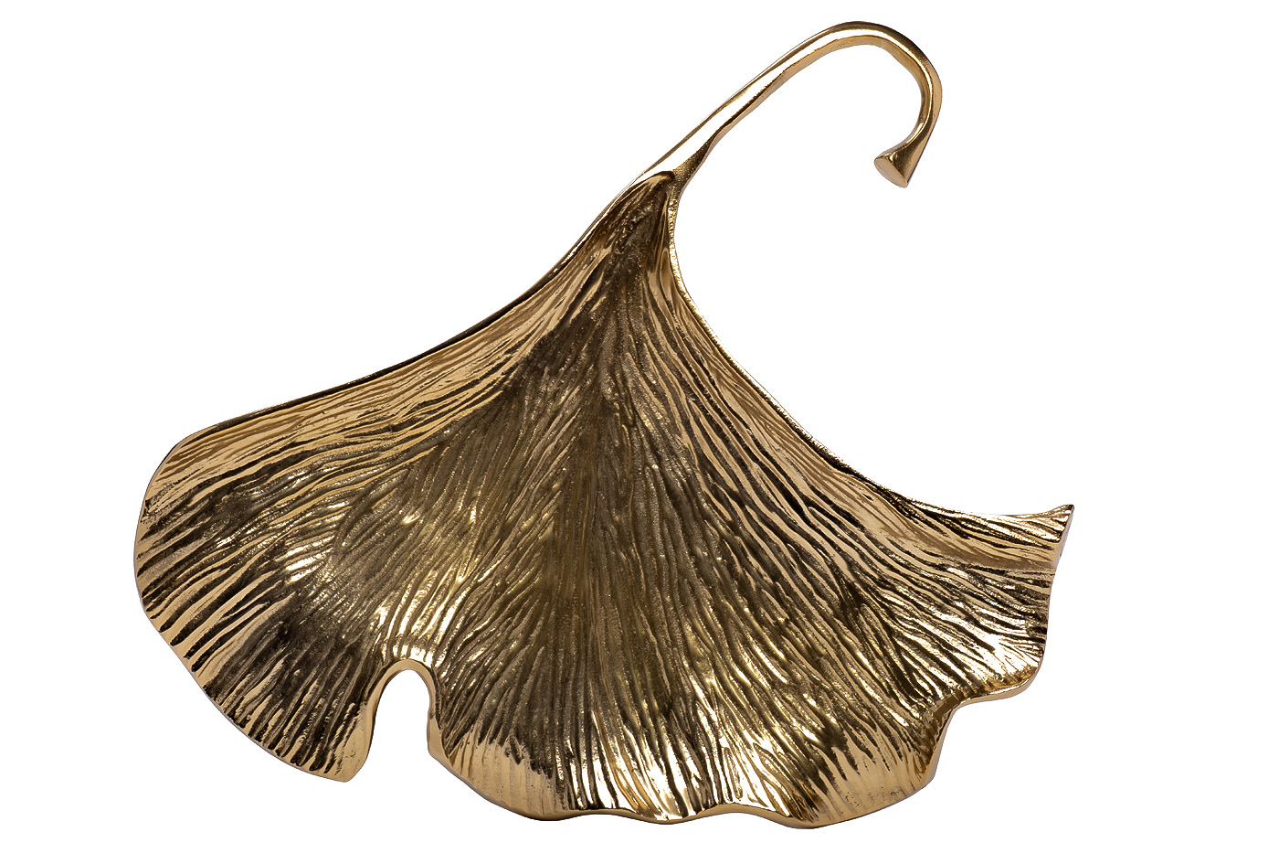 94PR-2020 Декор настенный «Лист гингко» цвет золото 36*4*33см_s2 1