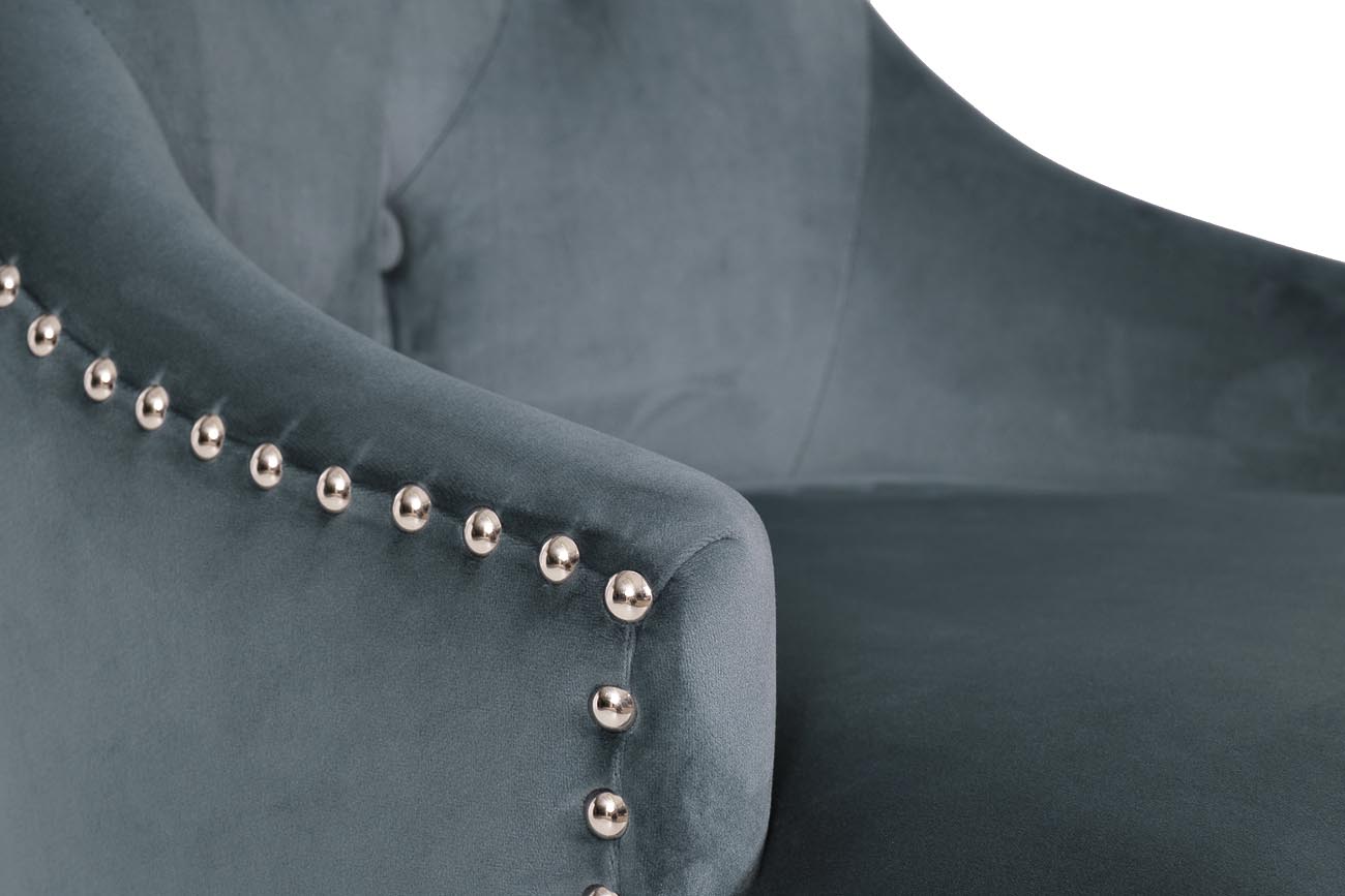 Стул 236 велюр бирюзовый Riv87 63*56*98см_s2 3