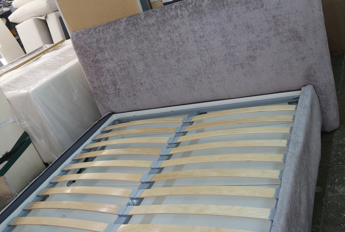 Кровать Modena с подъемн.мех.шенилл Allure12 сер.198*215*111см_s2 1