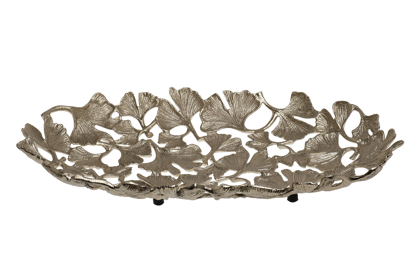 69-1018058 Блюдо декоративное «Тропики» зол. 53*31*8см_s2 1