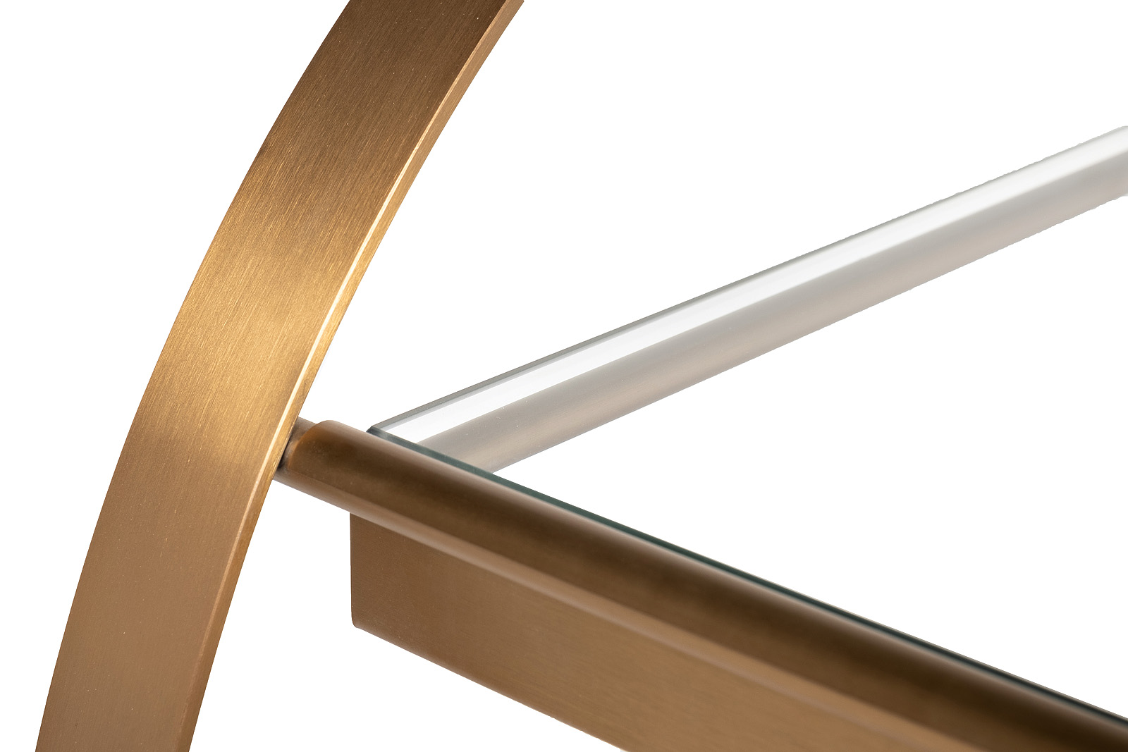 58DB-23085 Стол-тележка сервировочн ст.прозр/латунь 70*48*76_s2 4