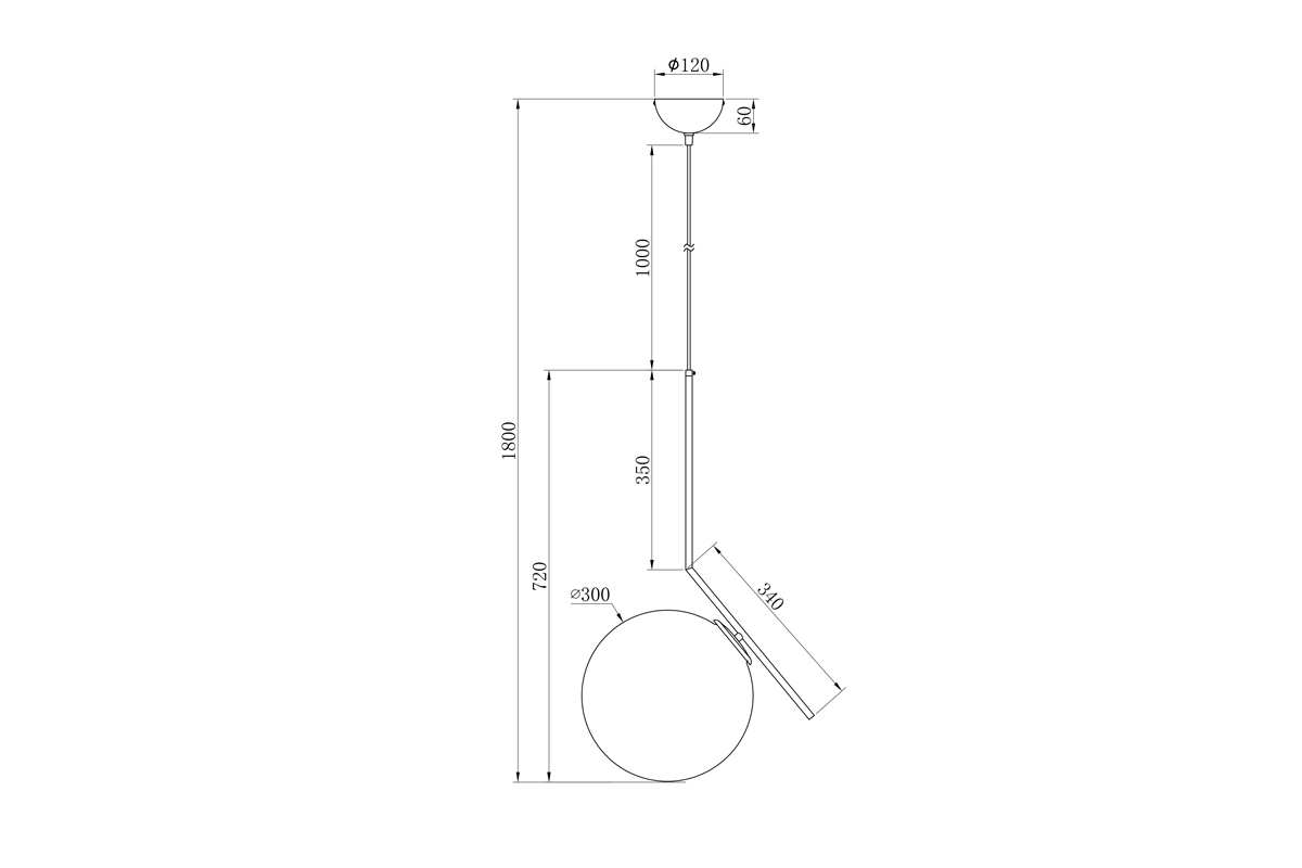 K2GP-825BR Светильник потолочный d30*70см_s2 3