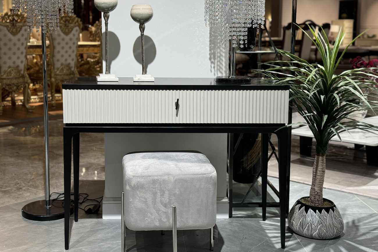 GD-00006 Консоль Este черно/серая 109*40*80см_s2 2