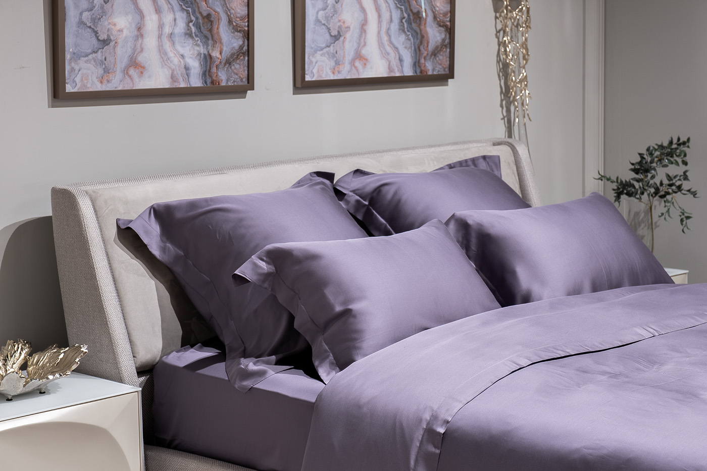 131SH-4297-PROS REZ SOPR SIR Простыня на резинке Сопрано сиреневый 160*200*30_s2 5