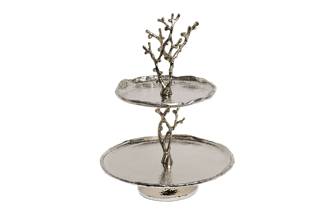 69-719116 Подставка для закусок «Ветки» металл. 26,5*26,5*36см_s2 1
